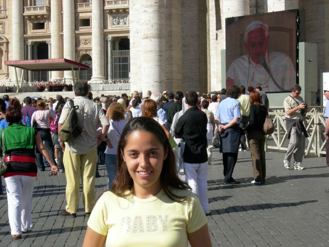 Praça São Pedro Vaticano Roma Italia Na dúvida embarque