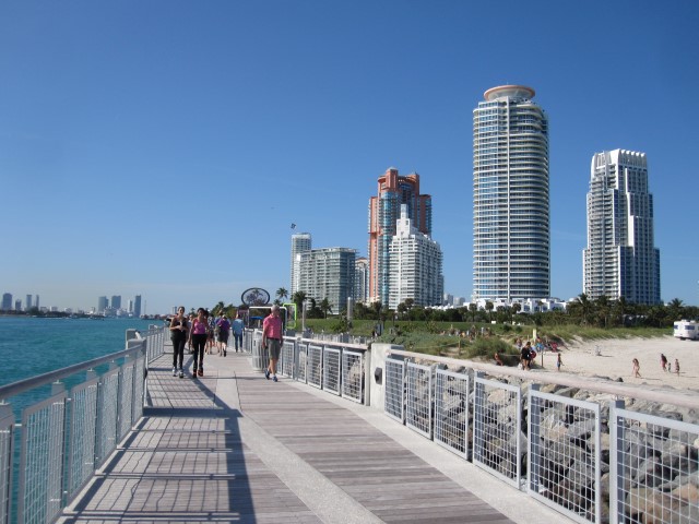 South Pointe Pier South Pointe Park Miami Florida Na dúvida embarque