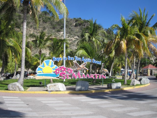 sint maarten Philipsburg Caribe Na dúvida embarque