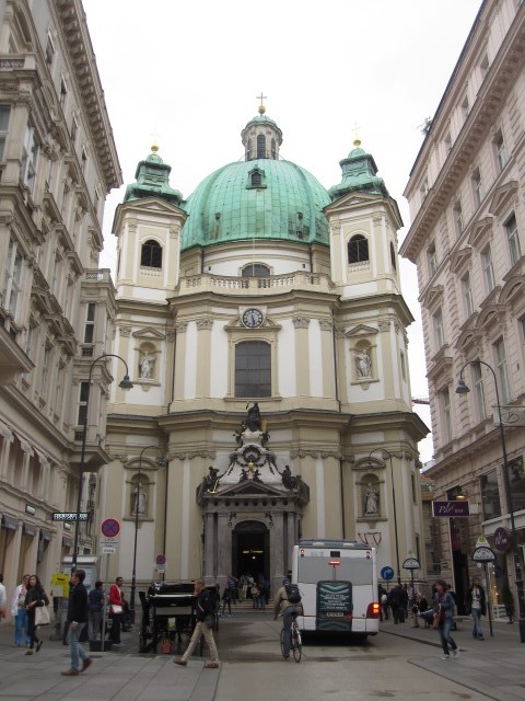 Peterskirche Igreja de São Pedro em Viena Áustria Na dúvida embarque