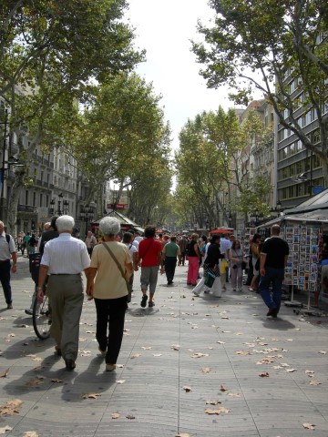 Las Ramblas Barcelona Na dúvida embarque (Small)