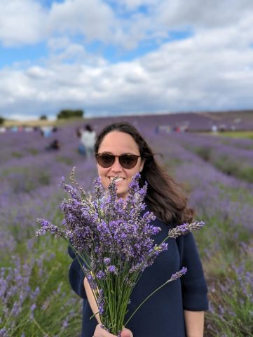 campo de lavanda perto de Londres